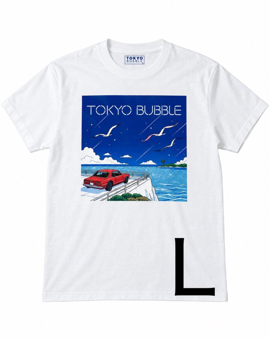 白いTシャツに TB-03 のプリント